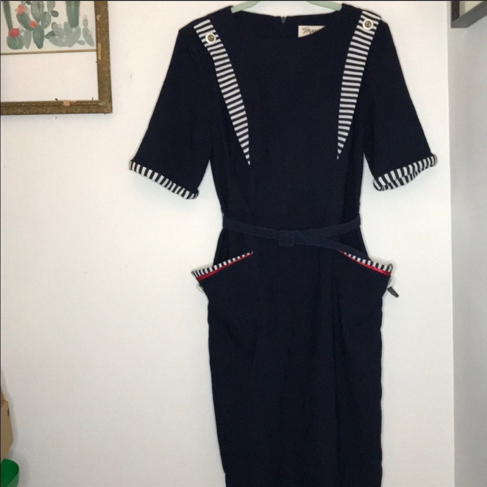 Pinup sailor inspired dress xl Tatyana